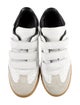 Isabel Marant Leather Colorblock Pattern Sneakers