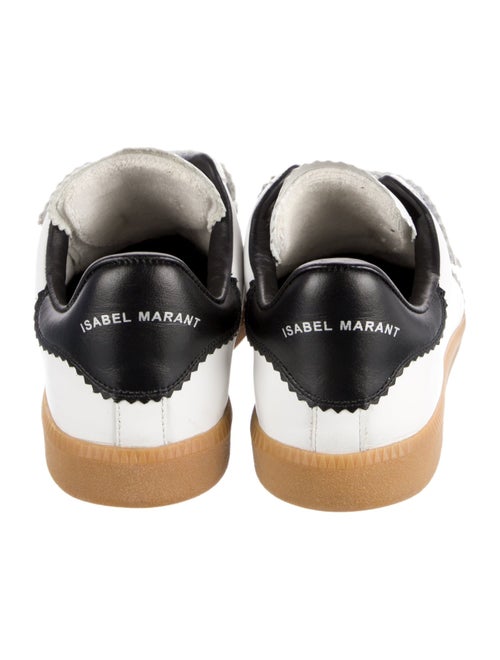 Isabel Marant Leather Colorblock Pattern Sneakers