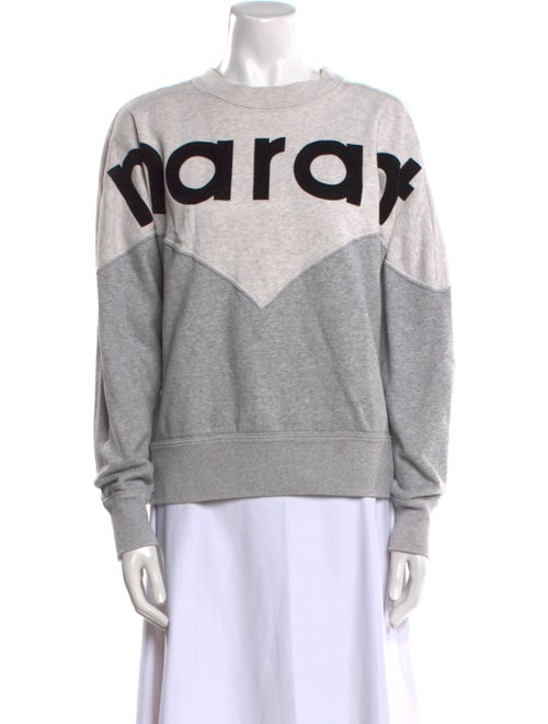 Isabel Marant Graphic Print Crew Neck Sweatshirt