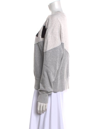 Isabel Marant Graphic Print Crew Neck Sweatshirt
