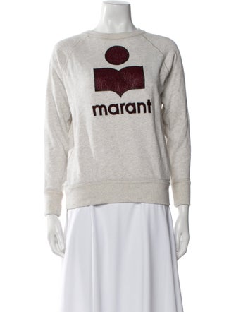Isabel Marant Graphic Print Crew Neck Sweater