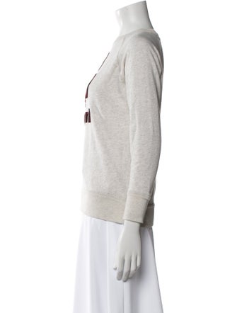 Isabel Marant Graphic Print Crew Neck Sweater