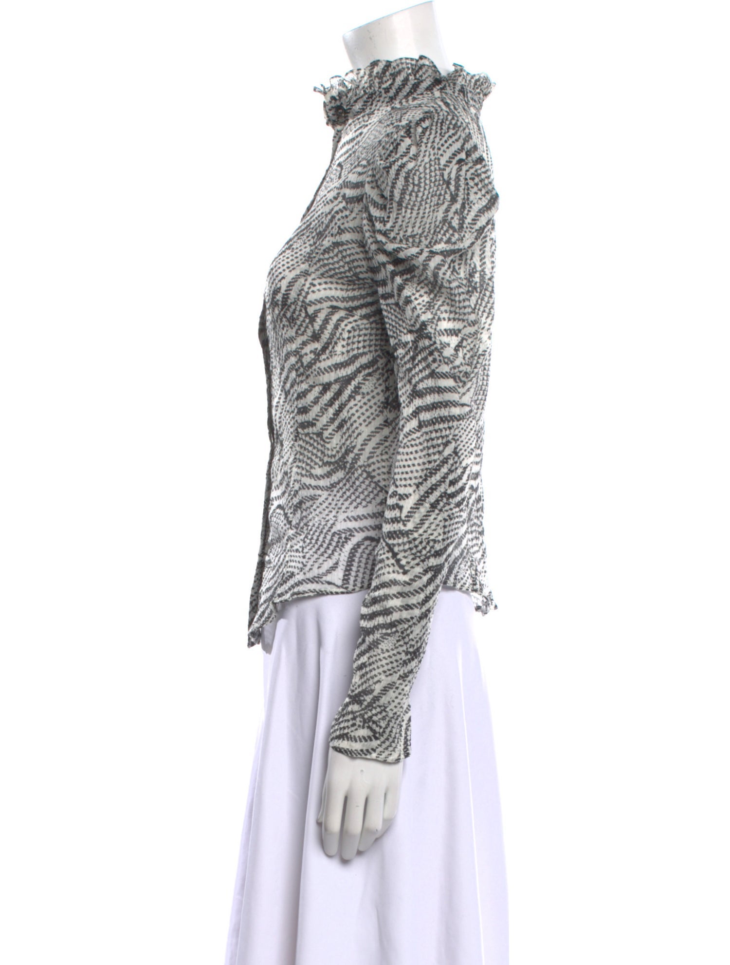 Isabel Marant Printed Mock Neck Blouse