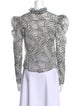 Isabel Marant Printed Mock Neck Blouse