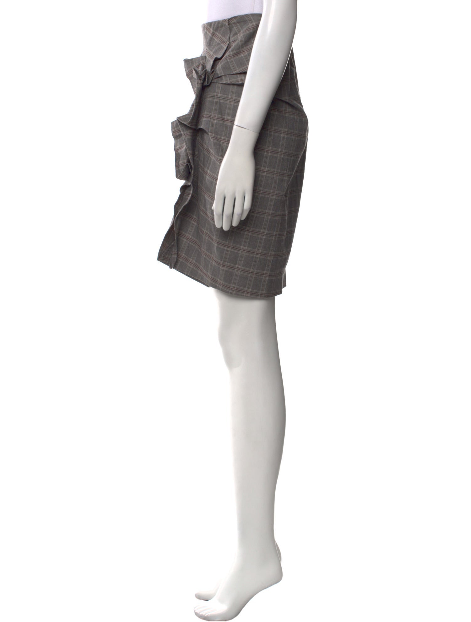 Isabel Marant Plaid Print Knee-Length Skirt