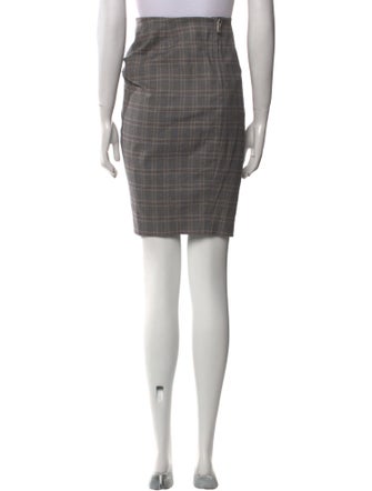 Isabel Marant Plaid Print Knee-Length Skirt