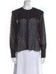 Isabel Marant Polka Dot Print Crew Neck Blouse