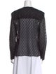 Isabel Marant Polka Dot Print Crew Neck Blouse