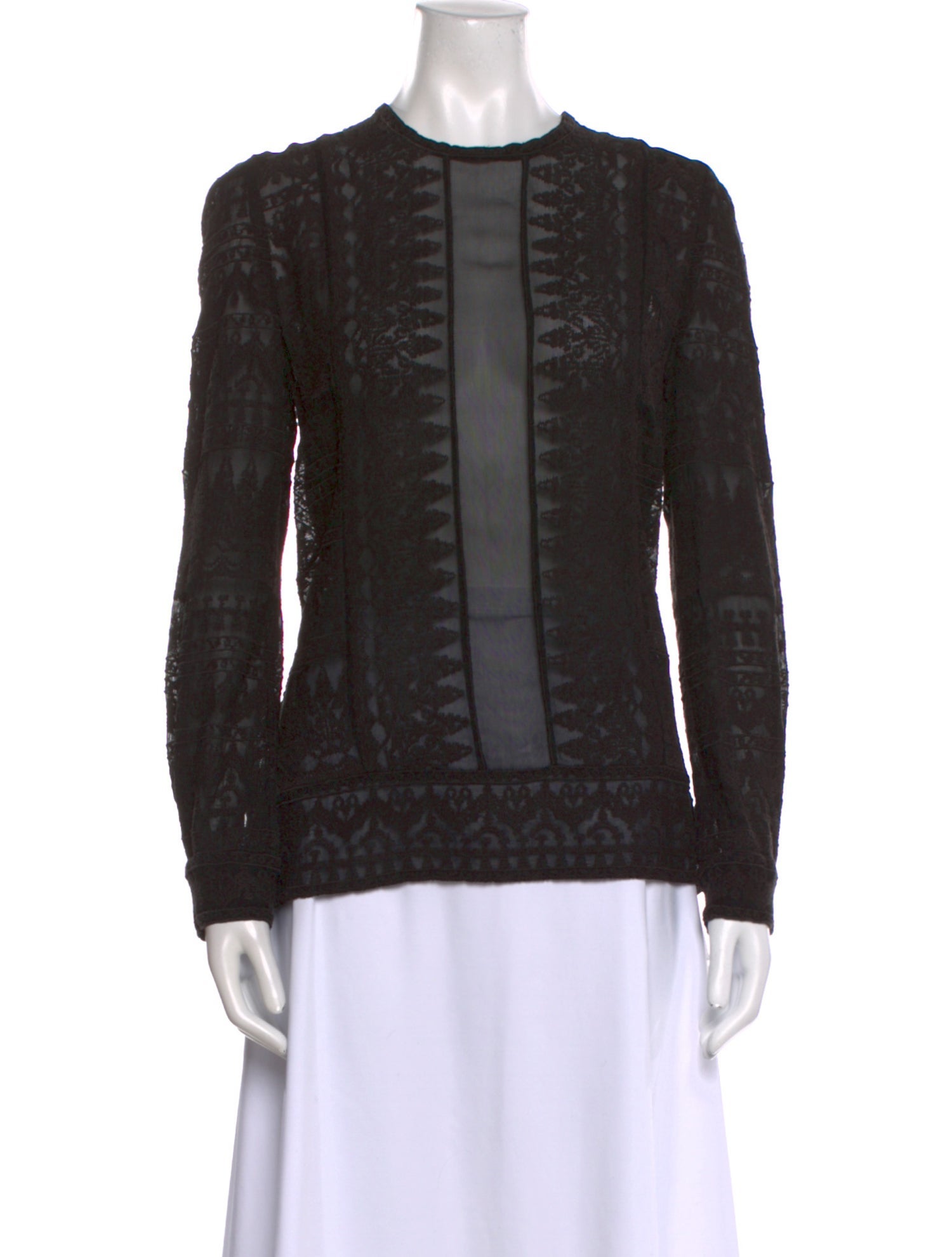 Isabel Marant Crew Neck Long Sleeve Top