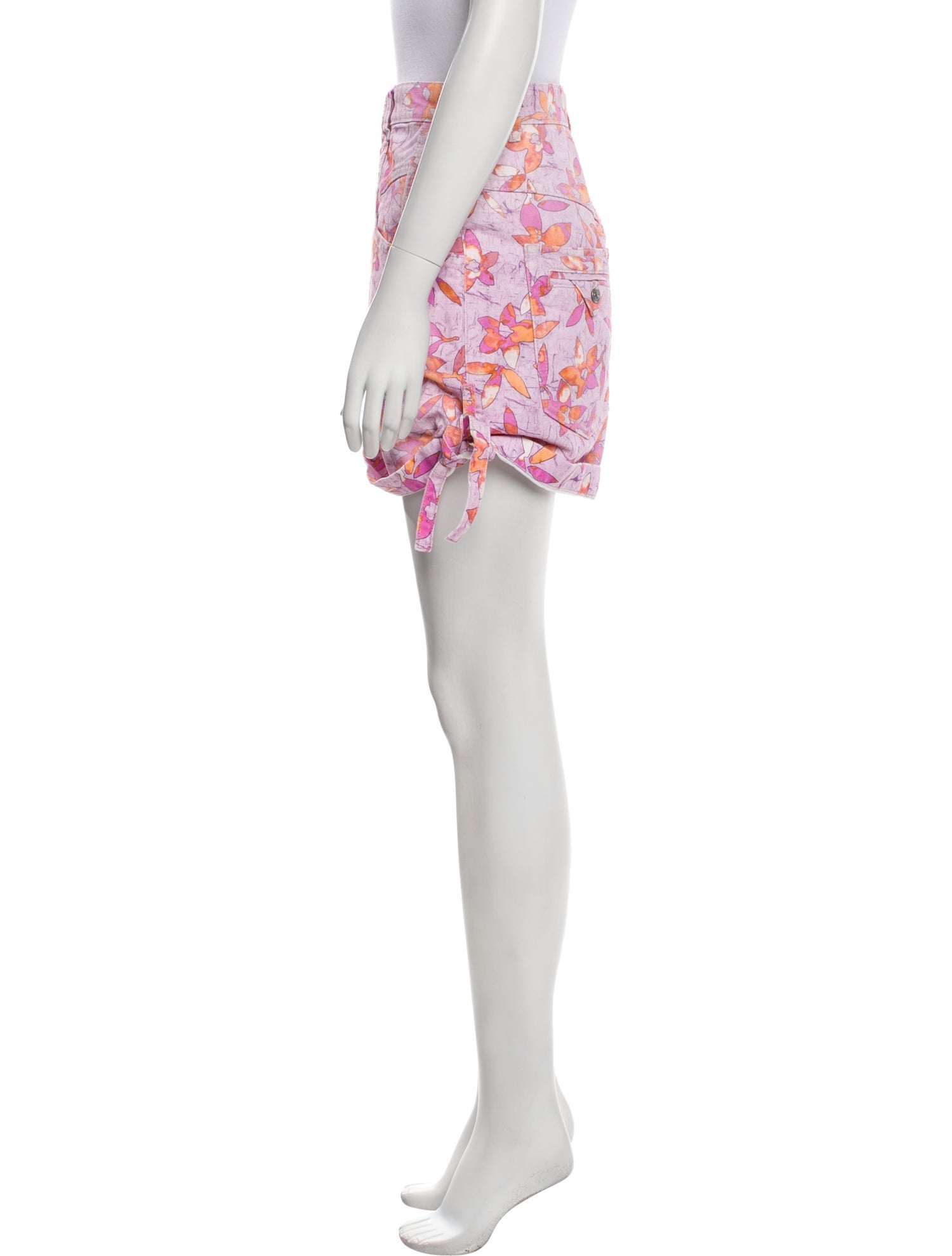 Isabel Marant Floral Print Mini Shorts