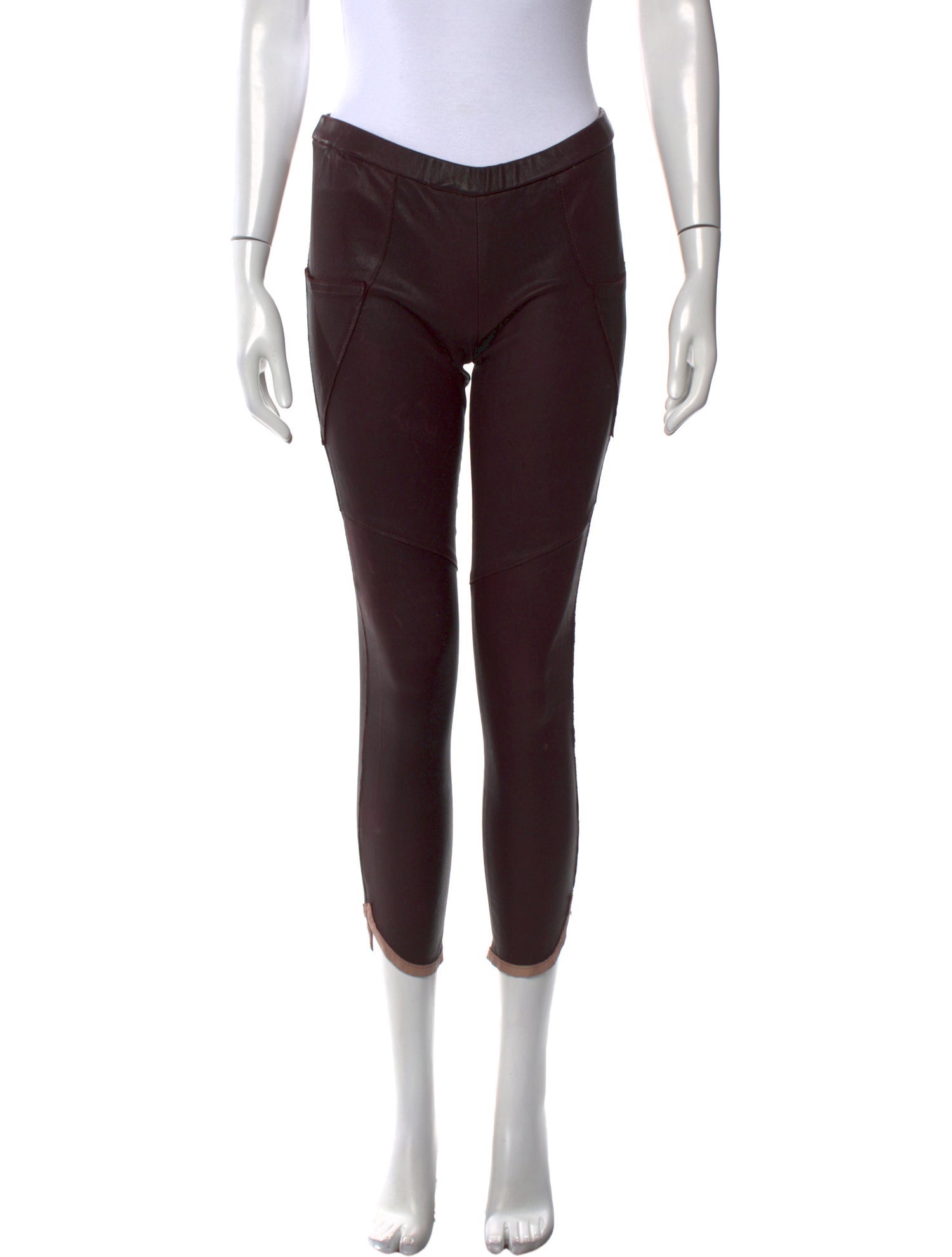 Isabel Marant Lambskin Skinny Leg Pants