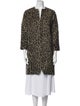 Isabel Marant Virgin Wool Animal Print Coat
