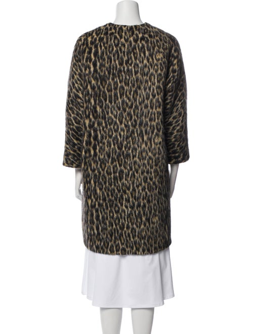 Isabel Marant Virgin Wool Animal Print Coat