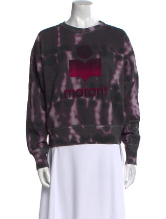 Isabel Marant Tie-Dye Print Crew Neck Sweater