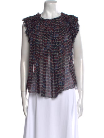 Isabel Marant Silk Printed Blouse