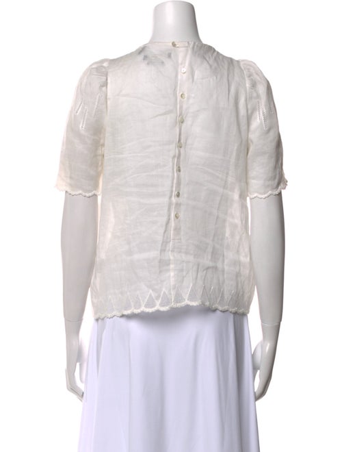 Isabel Marant Crew Neck Short Sleeve Blouse
