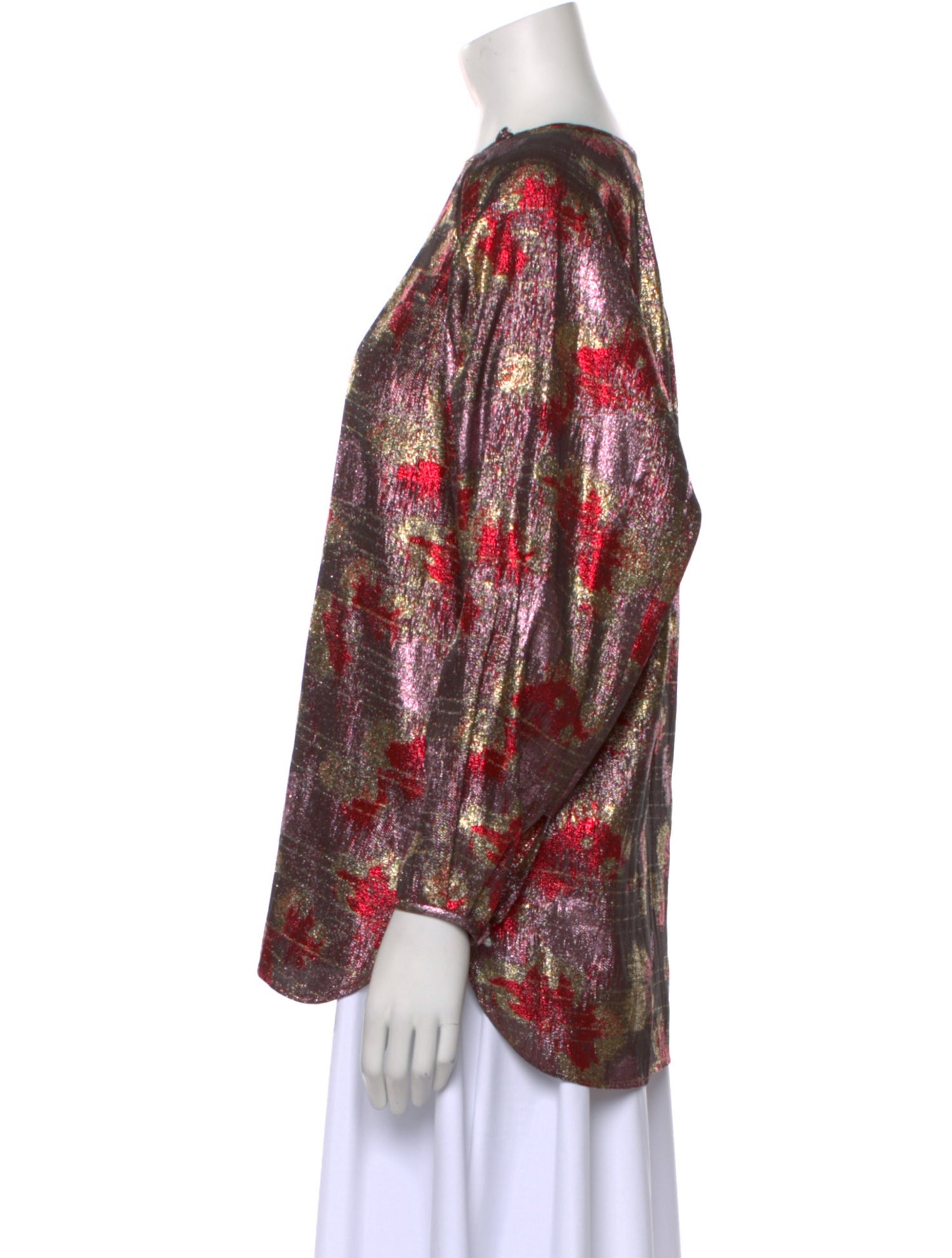 Isabel Marant Floral Print Bateau Neckline Blouse