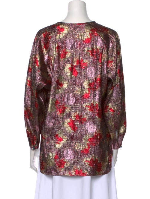 Isabel Marant Floral Print Bateau Neckline Blouse