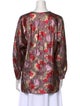 Isabel Marant Floral Print Bateau Neckline Blouse