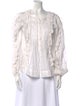 Isabel Marant Square Neckline Three-Quarter Sleeve Blouse