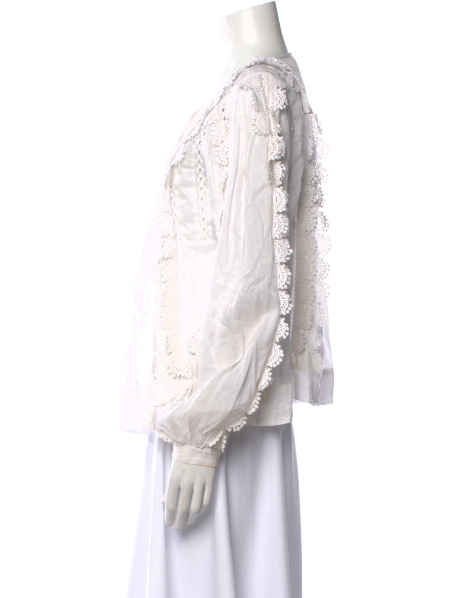 Isabel Marant Square Neckline Three-Quarter Sleeve Blouse