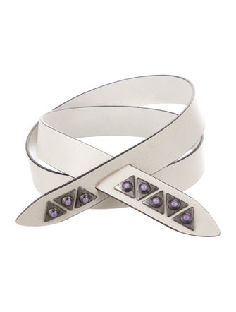 Isabel Marant Leather Studded Accents Belt