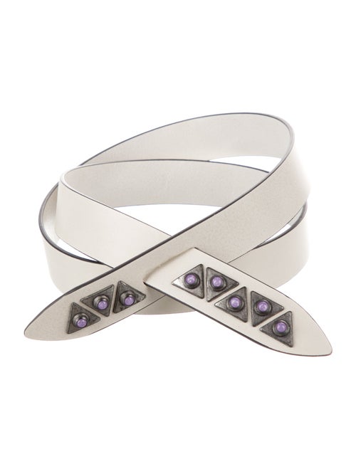 Isabel Marant Leather Studded Accents Belt