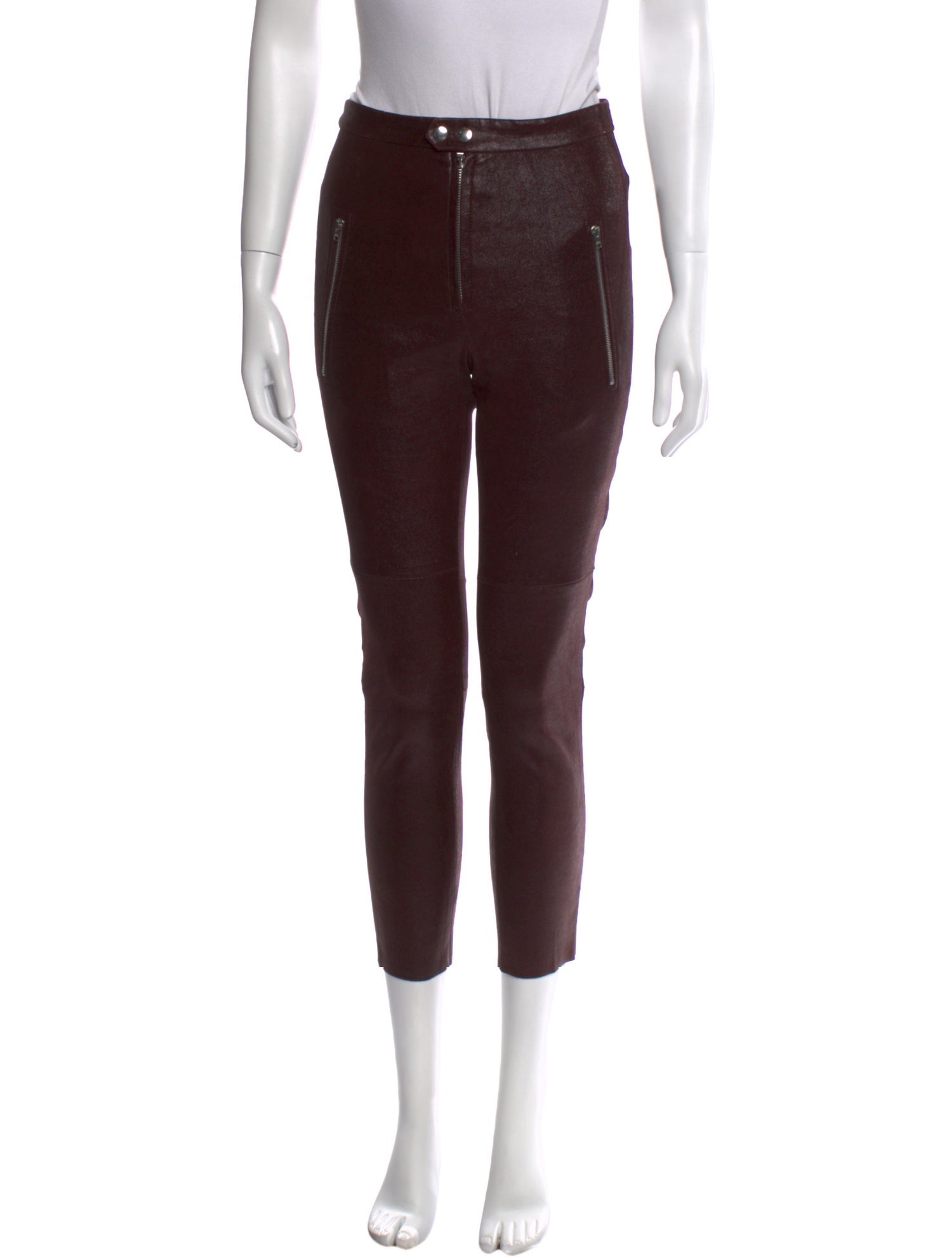 Isabel Marant Lambskin Skinny Leg Pants