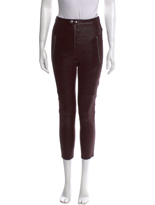 Isabel Marant Lambskin Skinny Leg Pants