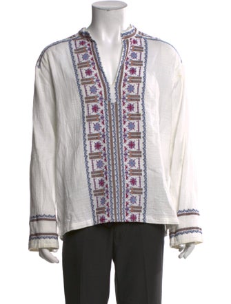 Isabel Marant Graphic Print Long Sleeve Shirt