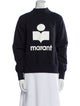 Isabel Marant Graphic Print Mock Neck Sweatshirt