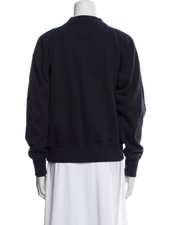 Isabel Marant Graphic Print Mock Neck Sweatshirt