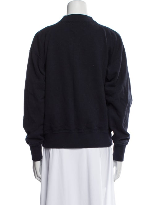 Isabel Marant Graphic Print Mock Neck Sweatshirt