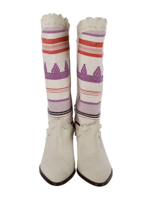 Isabel Marant Suede Printed Sock Boots