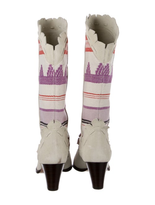 Isabel Marant Suede Printed Sock Boots