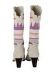 Isabel Marant Suede Printed Sock Boots