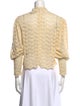 Isabel Marant Mock Neck Three-Quarter Sleeve Crop Top