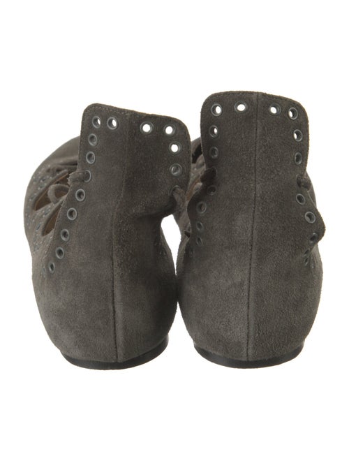 Isabel Marant Suede Animal Print D'Orsay Flats