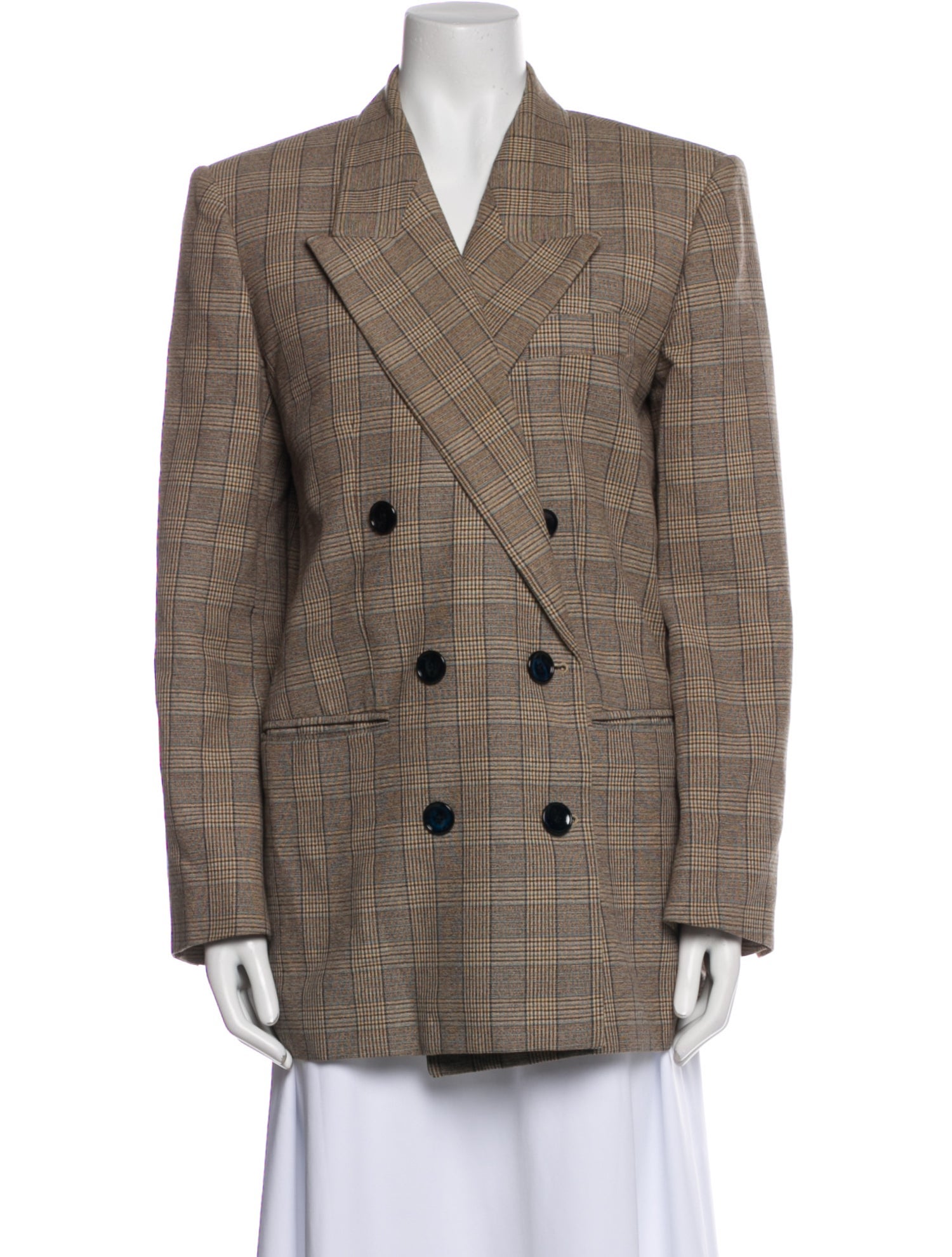 Isabel Marant Plaid Print Blazer