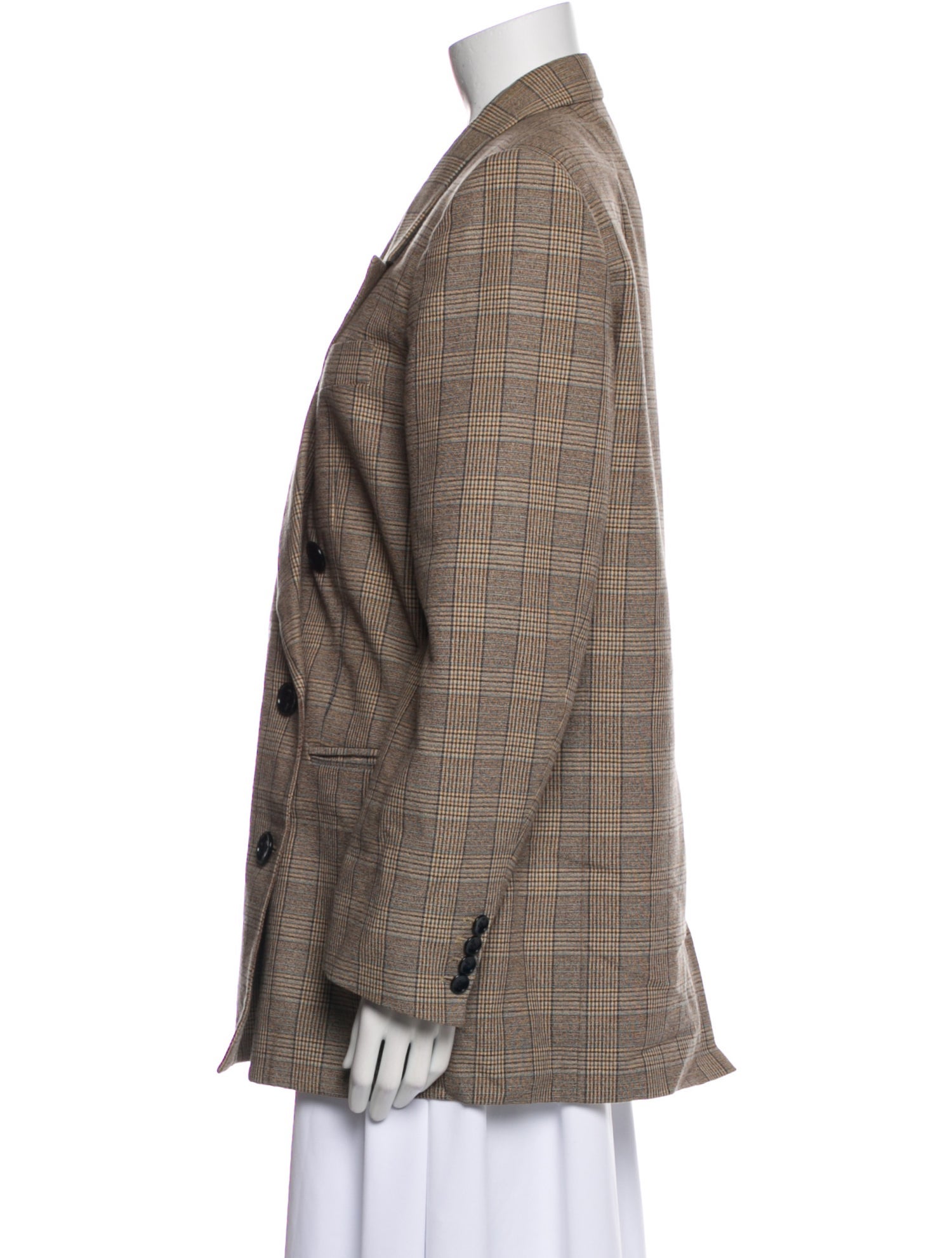 Isabel Marant Plaid Print Blazer