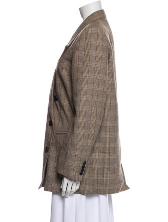 Isabel Marant Plaid Print Blazer