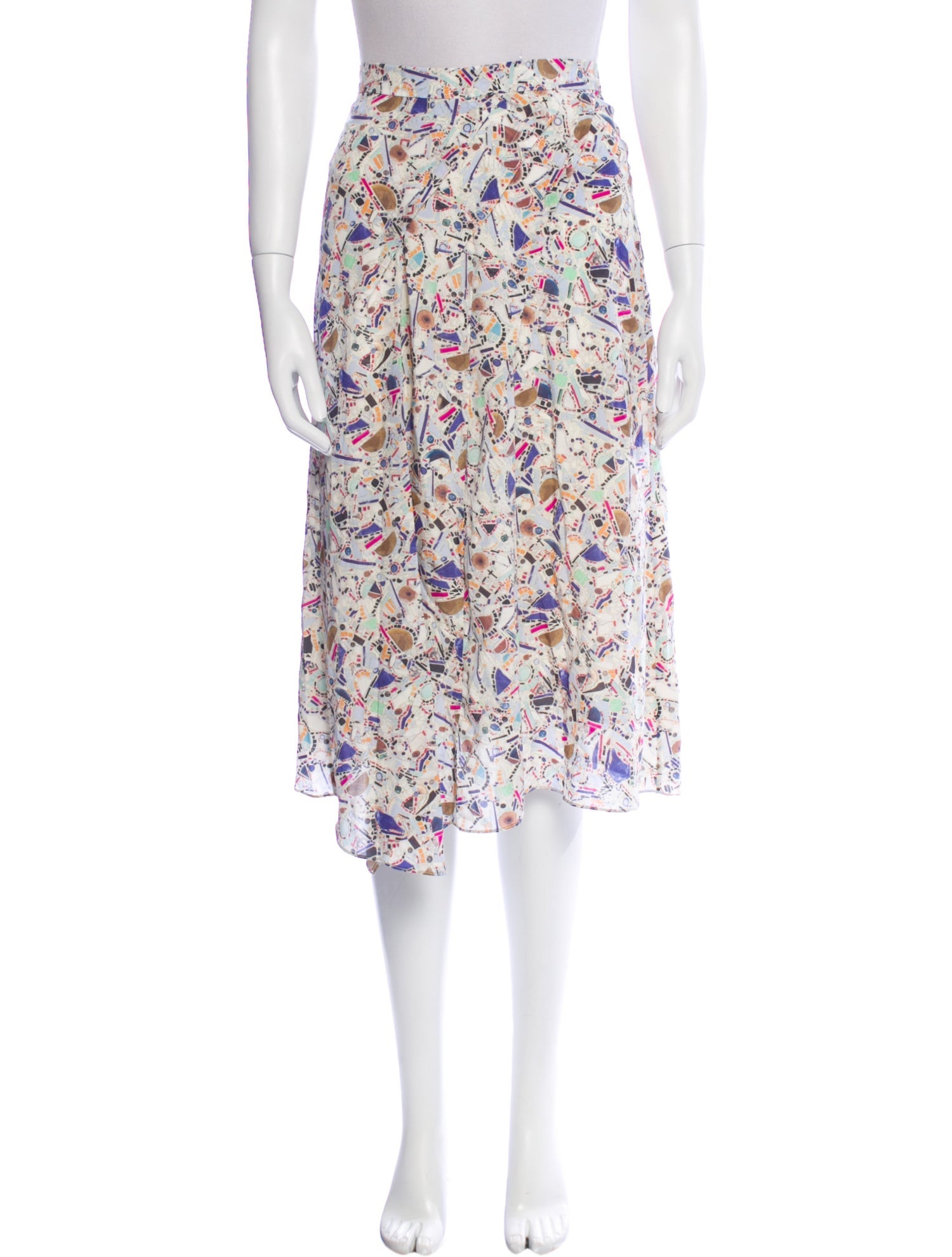 Isabel Marant Silk Knee-Length Skirt