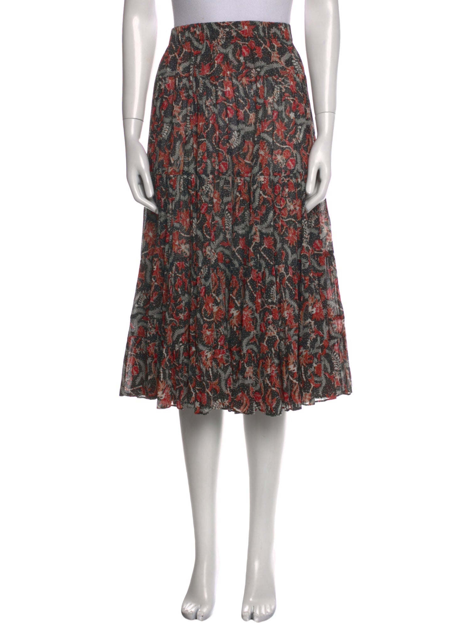 Isabel Marant Floral Print Midi Length Skirt