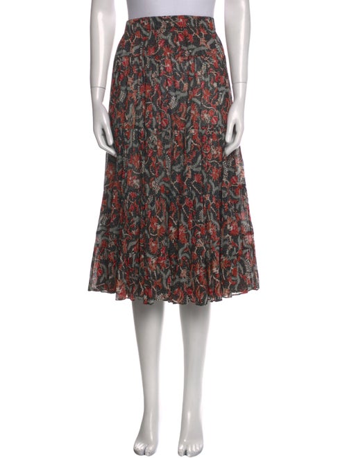 Isabel Marant Floral Print Midi Length Skirt
