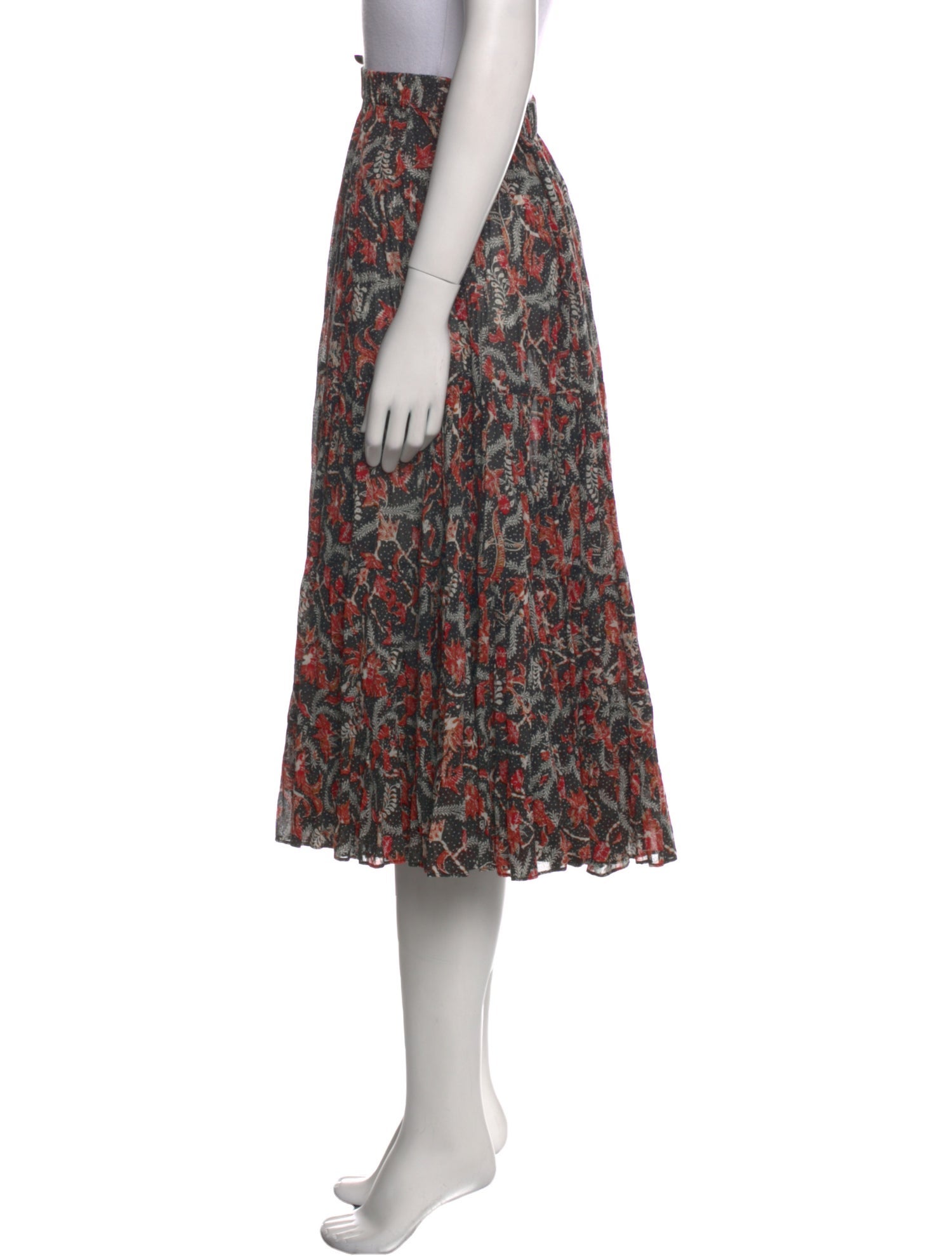 Isabel Marant Floral Print Midi Length Skirt