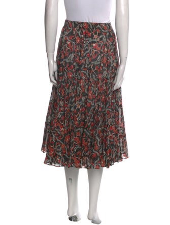 Isabel Marant Floral Print Midi Length Skirt