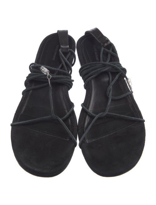 Isabel Marant Suede Beaded Accents Gladiator Sandals