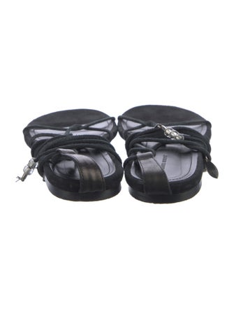 Isabel Marant Suede Beaded Accents Gladiator Sandals