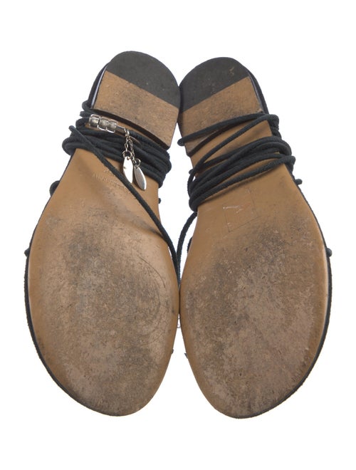 Isabel Marant Suede Beaded Accents Gladiator Sandals