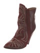 Isabel Marant Suede Embroidered Accent Boots